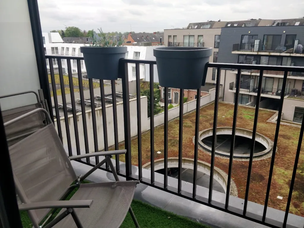 Balcon - Appartement de rez-de-chaussée avec terrasse à Lokeren