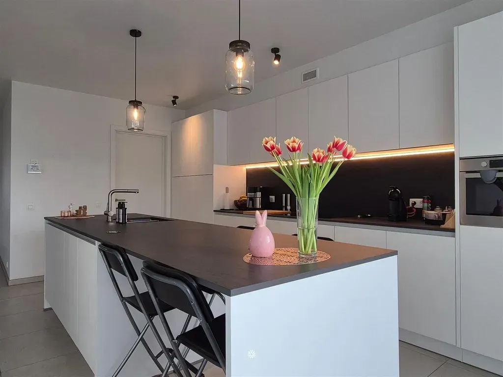 Cuisine - Nouvelle Construction Moderne avec Terrasse à Lokeren