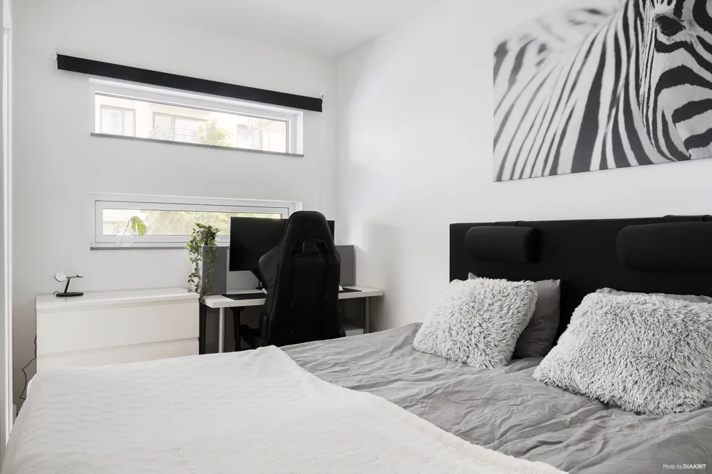 Chambres - Modern Flat with South-Facing Balcony in Nissastrand