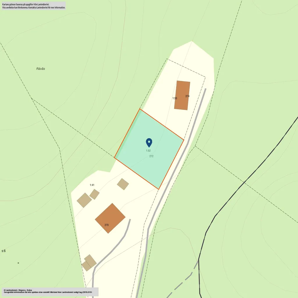 Plan - Plot for Custom House in Kungälv Countryside