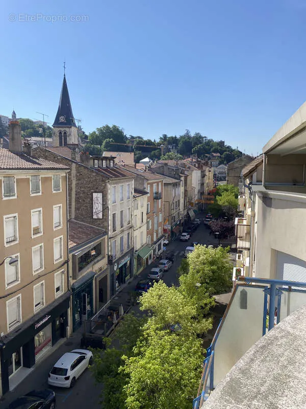Balcony - Atypical Flat with Terraces in Annonay Centre