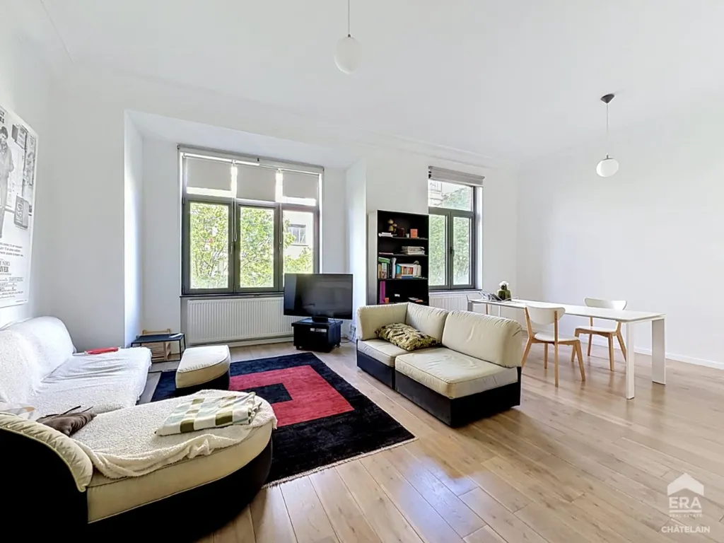 Séjour - Appartement Meublé 2 Chambres dans le Quartier Dansaert à Bruxelles