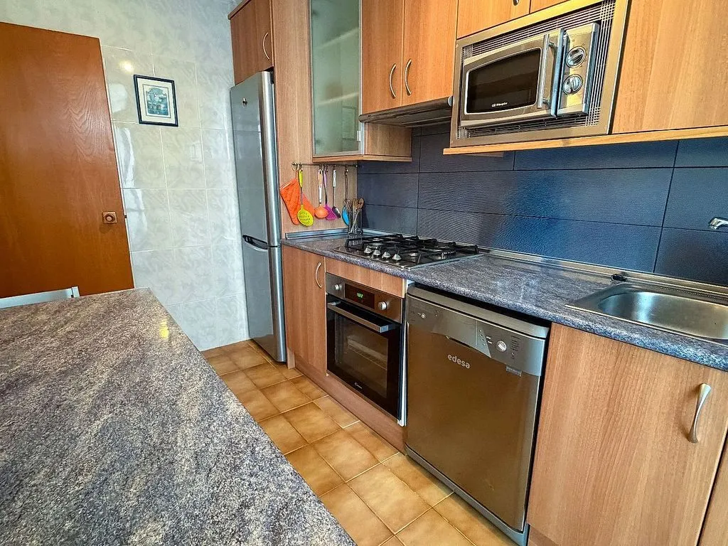 Köök - Contemporary Apartment with Sea View in Platja de Calafell