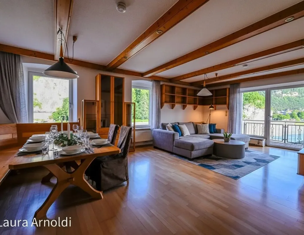 Séjour - Spacious Rental Flat with Panoramic View in Kufstein