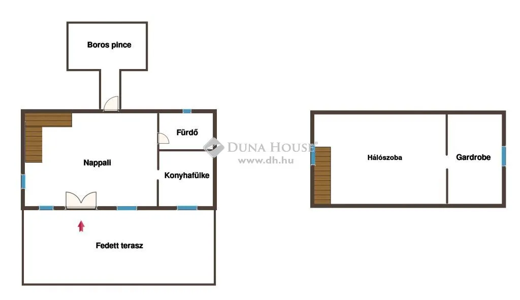 Floor Plan - Weekend Cottage with Garden in Pogány