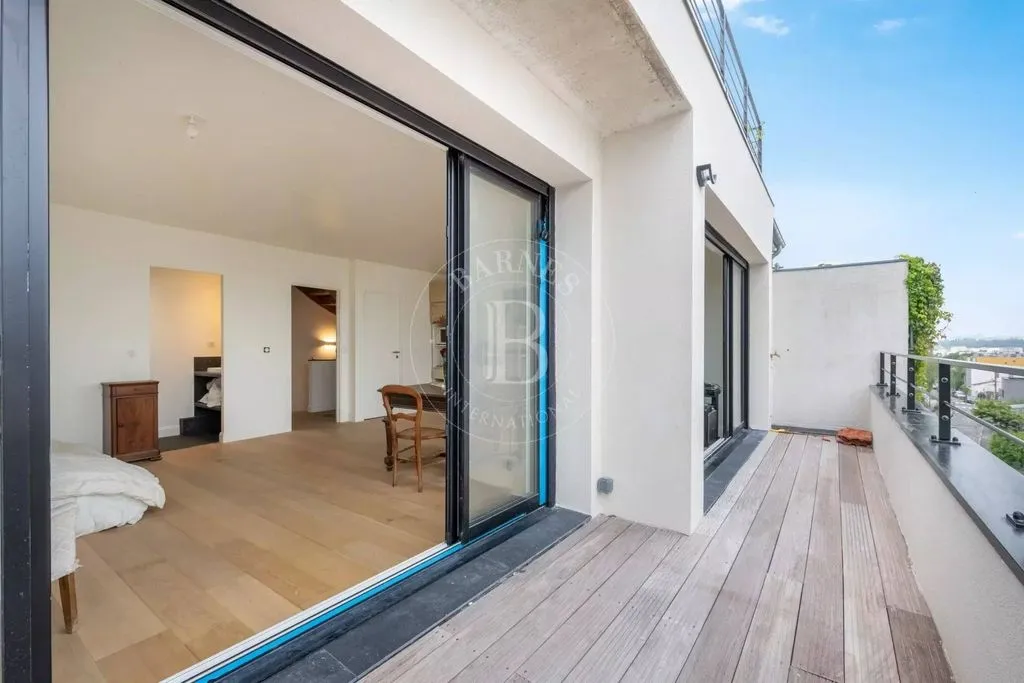 Balcon - Maison Contemporaine avec Jardin Privé à Montreuil