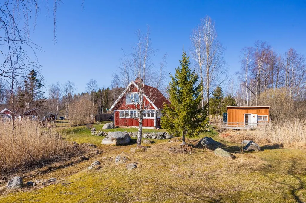 Garden - Cottage with Private Beachfront near Gävle