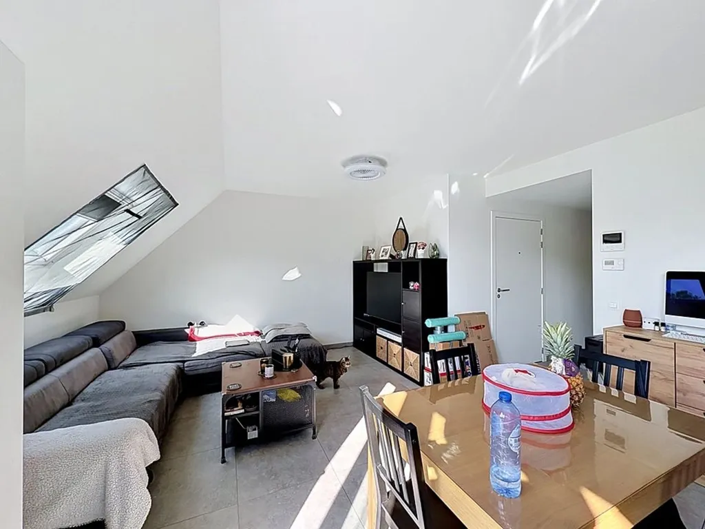 Séjour - Duplex Moderne avec Terrasse à Ninove