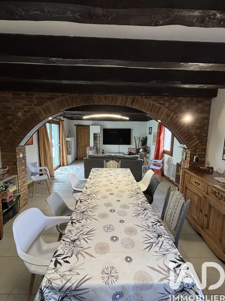 Dining Room - House with Pool and Spa in Chantenay-Saint-Imbert