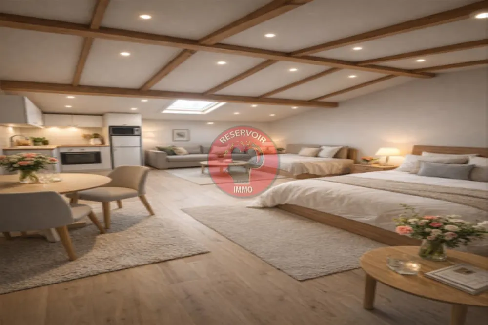 Chambres - Appartement à Aménager avec Vue sur Beaune