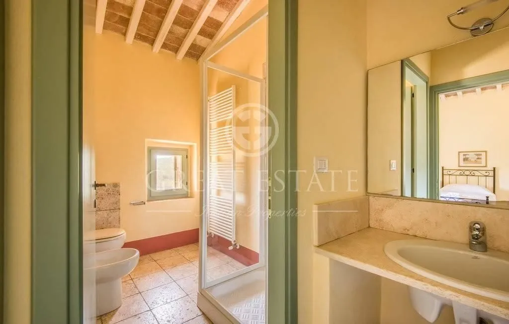 Bathrooms - Rustic Tuscan Cottage with Pool in Radicondoli