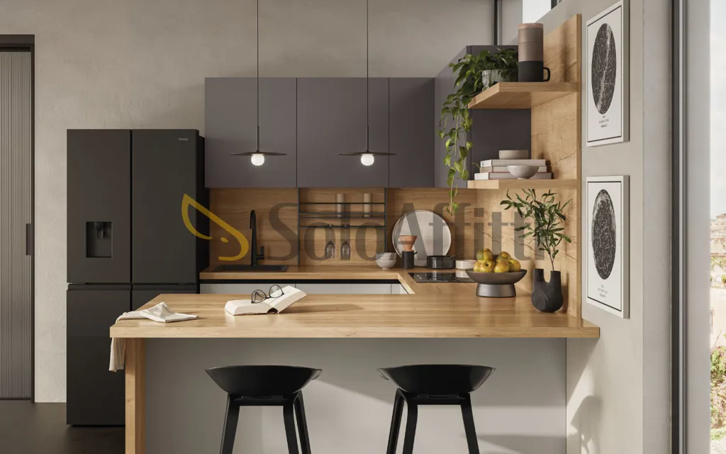 Cuisine - Furnished Villa Room in Grottaferrata