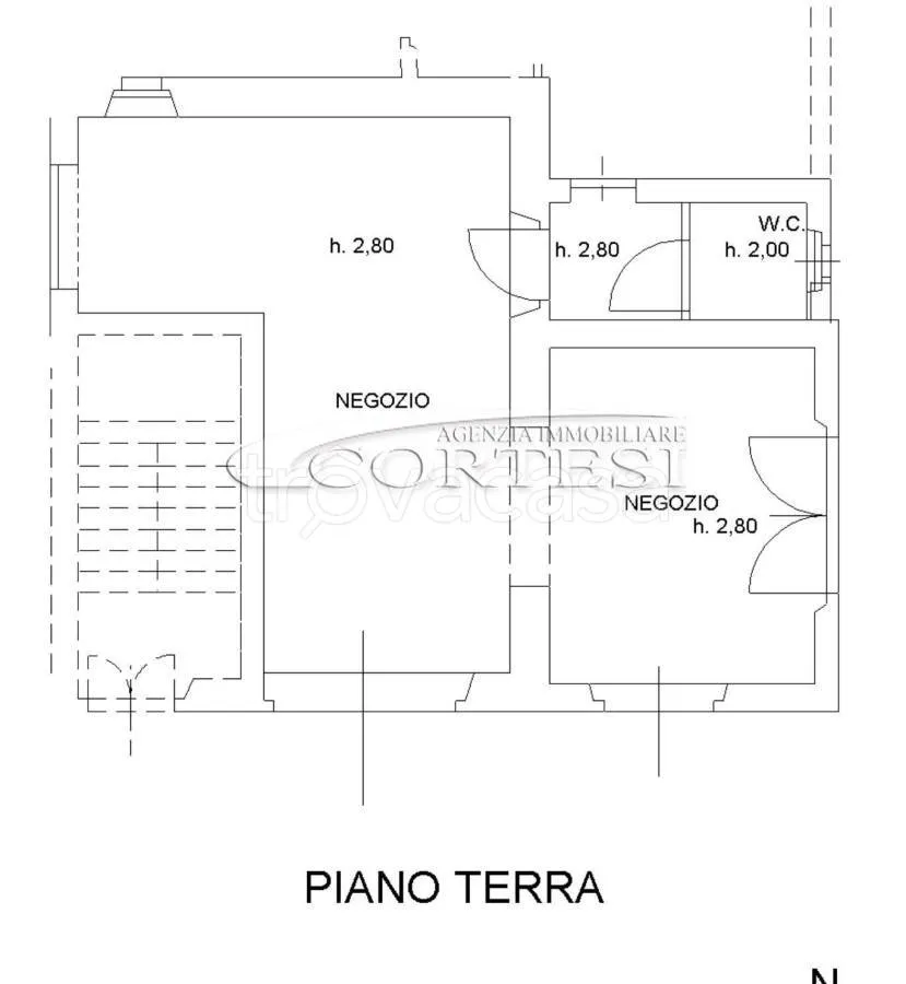 Plan - Rustic Cielo-Terra with Commercial Space in Perugia