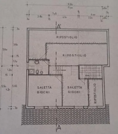 Plan - Significant Villa with Garden in Ravenna