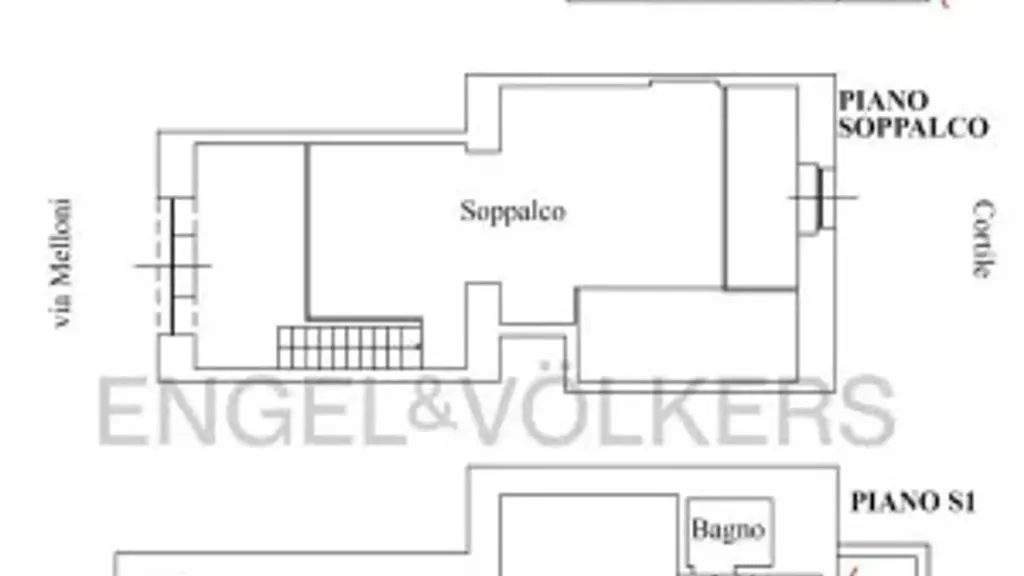 Floor Plan - Loft in Historic Building, Milan