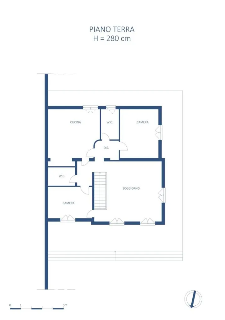 Plan - Beachfront Villa with Historic Character in Palermo
