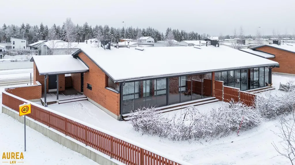 Vue aérienne - Modern House with Terrace in Soittajankangas, Oulu