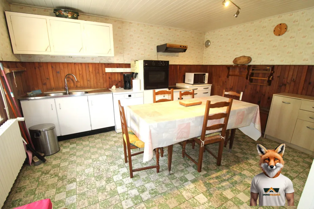 Salle à manger - Ferme de 1902 avec Jardin à Evette-Salbert