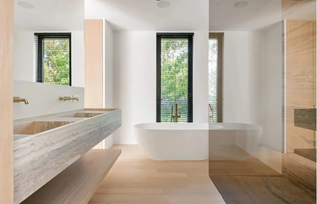 Salles de bain - Villa Contemporaine avec Piscine près de Keerbergen