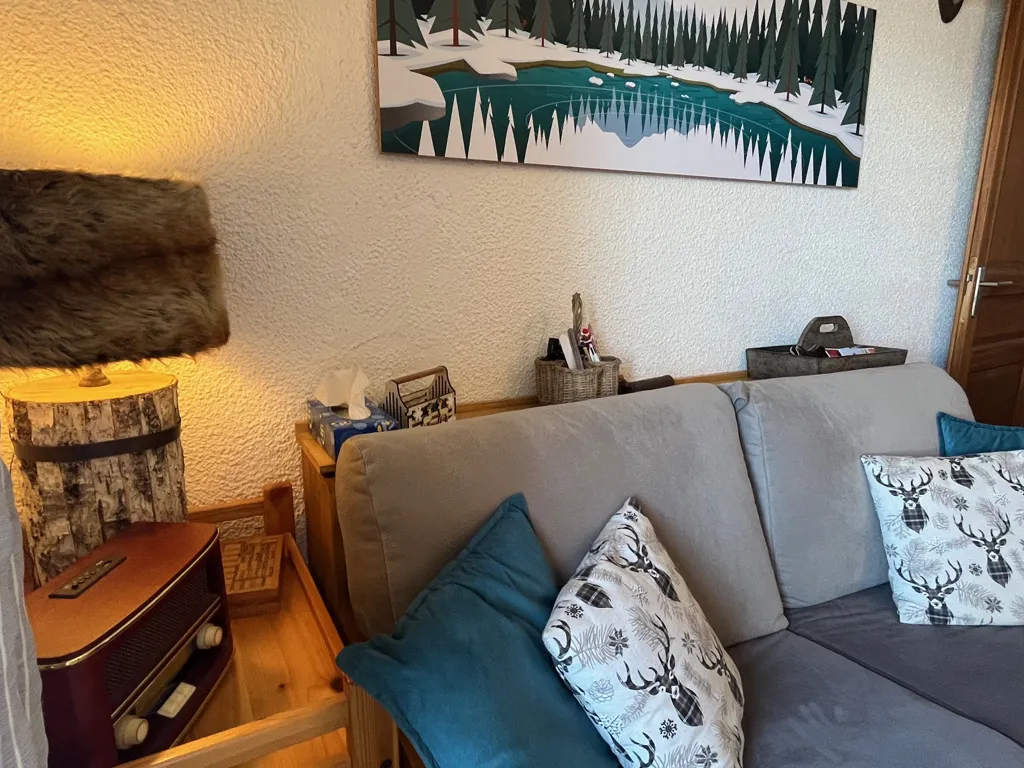 Living Room - Duplex Apartment with Mountain View in Saint Lary 1700