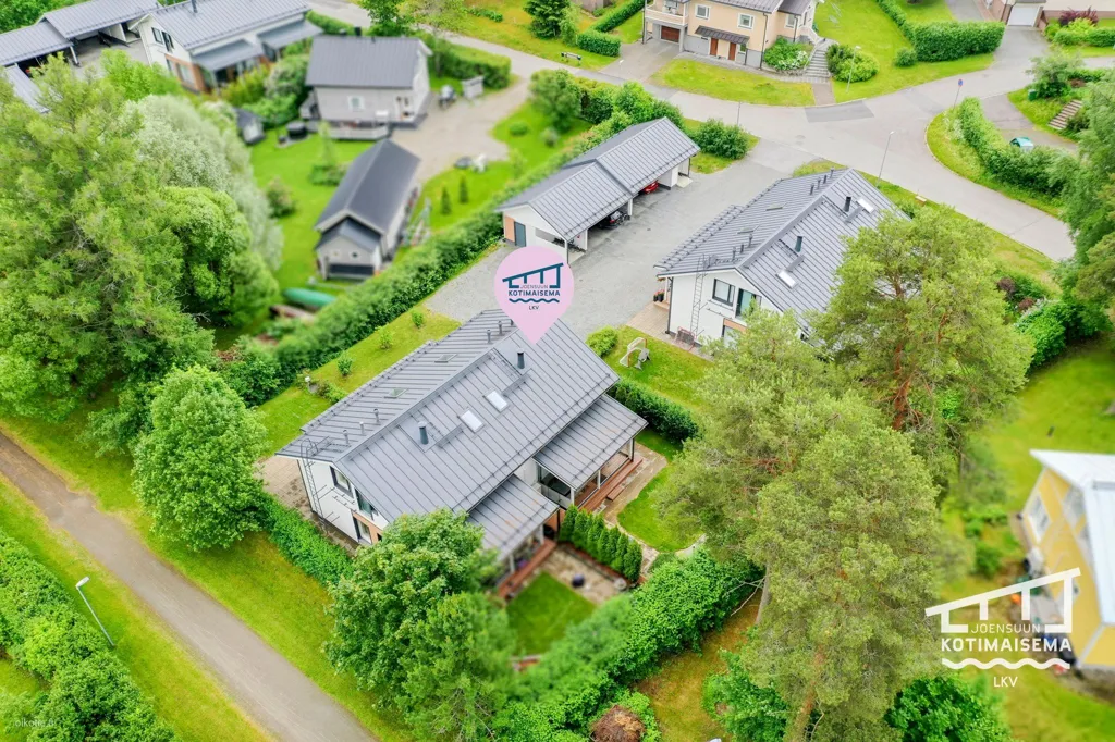 Vue aérienne - Two-Storey Apartment with Sauna in Joensuu