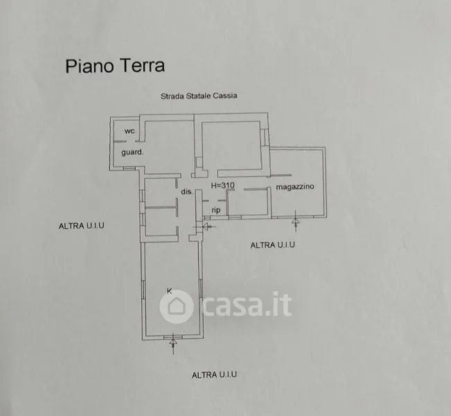 Plaan - Rustic Villa with Lake View in Bolsena