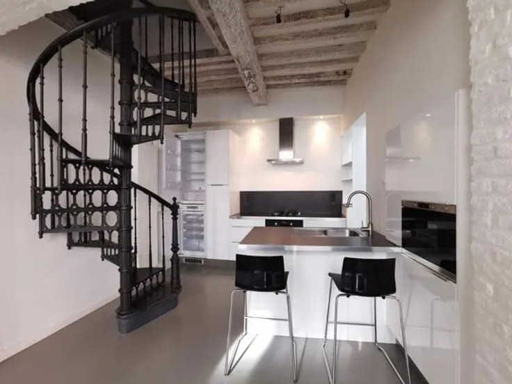 Cuisine - Maison Mitoyenne avec Cuisine Équipée au Centre de Mons