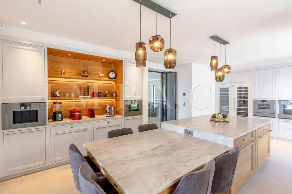 Köök - Luxury Villa with Sea View in Le Cannet