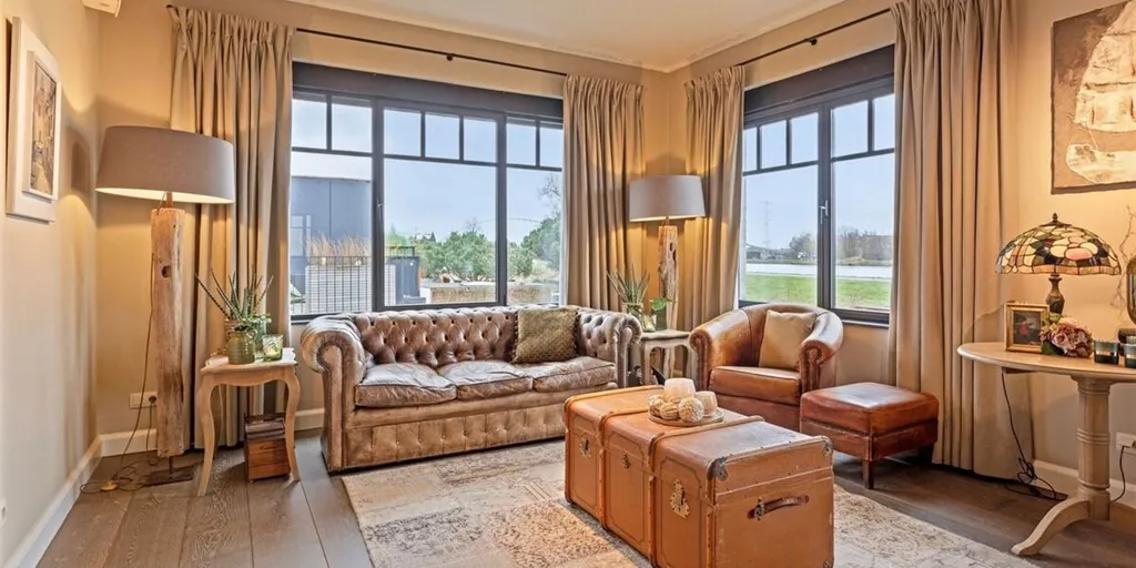 Séjour - Duplex avec Vue sur le Canal à Zandhoven