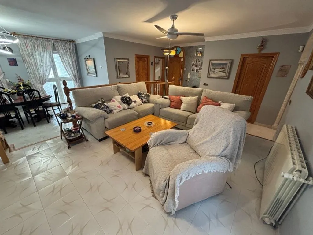 Living Room - Villa with Sea View and Pool in Cómpeta