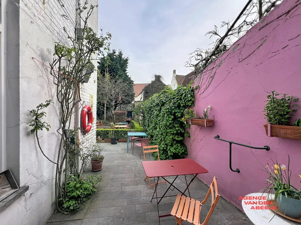 Jardin - Maison avec Trapgevel dans le Centre de Bruges