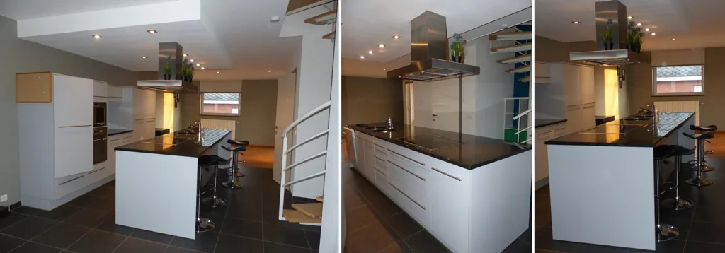 Köök - Modern Duplex Apartment with Balcony in Meerbeek