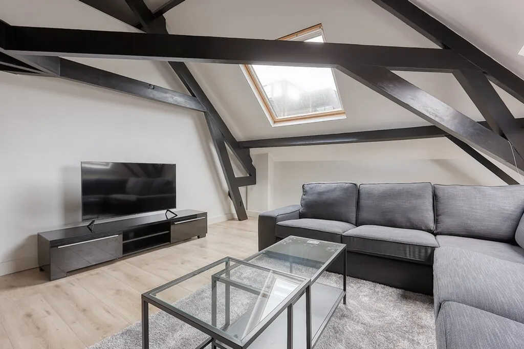 Séjour - Modernised Apartment with Private Parking in The Hague Centre