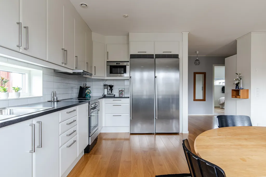 Kitchen - Corner 4th Floor Flat with Balcony in Odensala