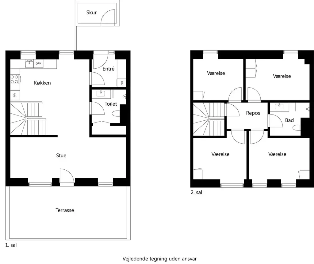 Plan - 5-Bedroom Terraced House in Hillerød
