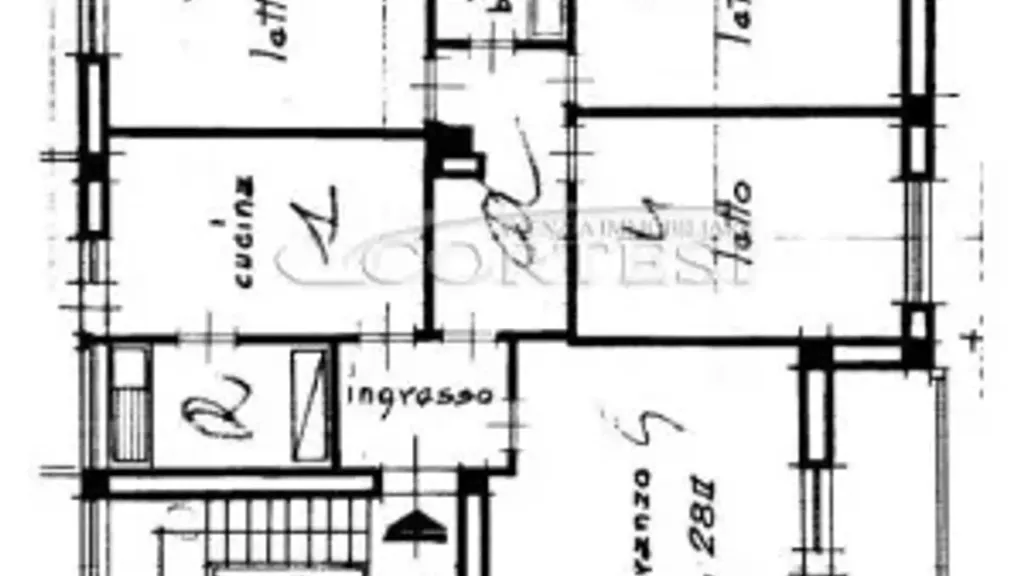Plan - Spacious Apartment with Balconies in Umbertide