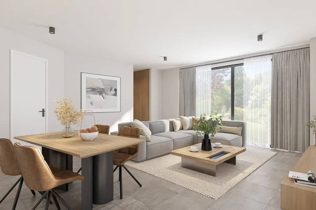 Séjour - Triplex avec 2 Terrasses et Geothermie à Genk