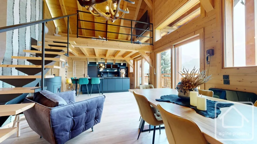Salle à manger - Loft Rénové avec Terrasse Sud à La Motte