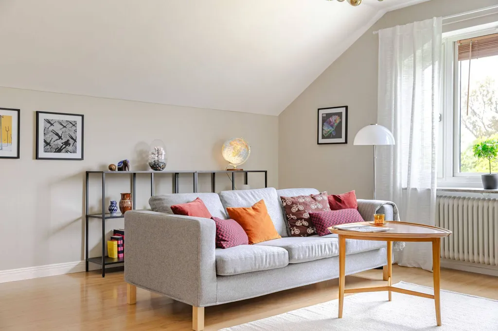 Séjour - Charming Penthouse with Park View in Linköping