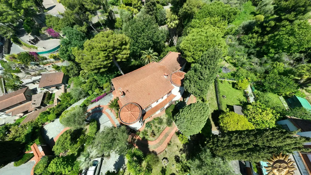 Vue aérienne - Villa with Sea View in Bordighera