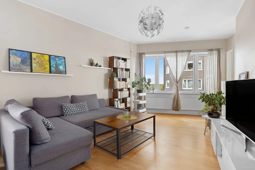 Séjour - Modern Flat with Balcony in Luleå