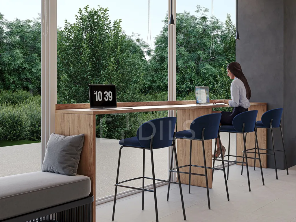 Bureau - T3 Apartment with River View in Vila Nova de Gaia