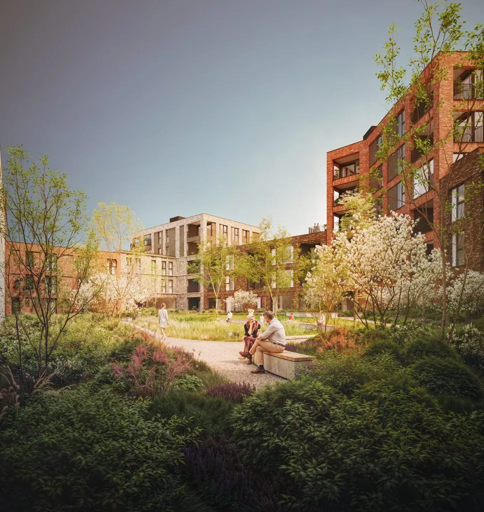 Jardin - Appartement neuf avec terrasse à Kortrijk