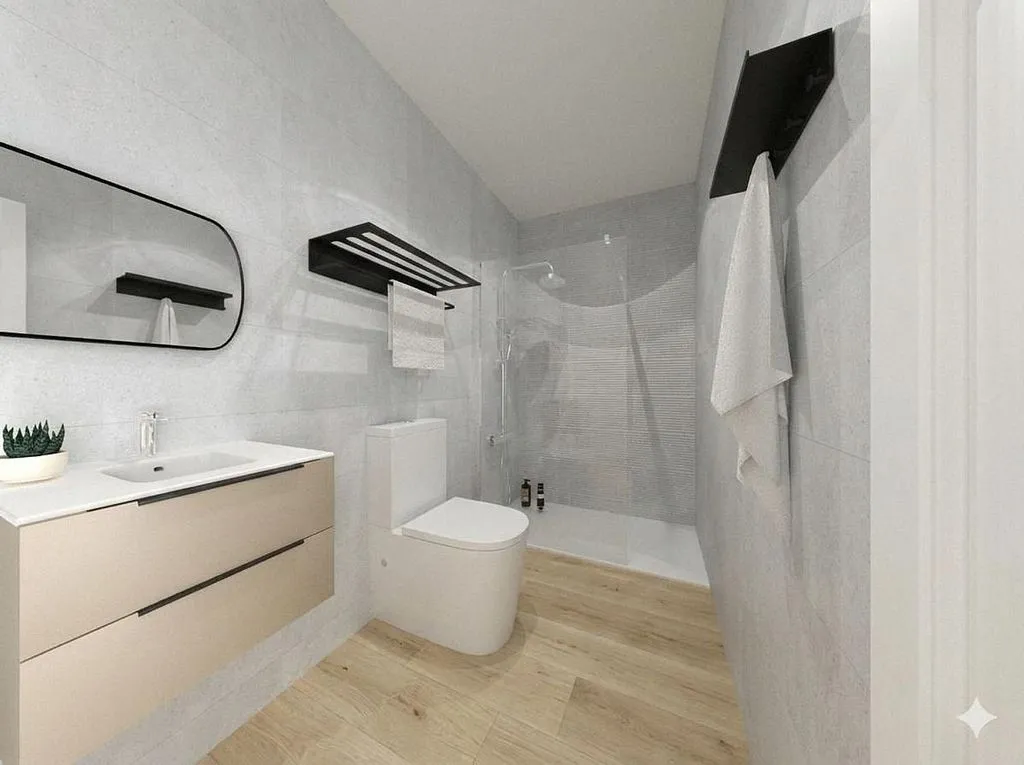 Salles de bain - New Flat with Lift in Cabanyal, Valencia