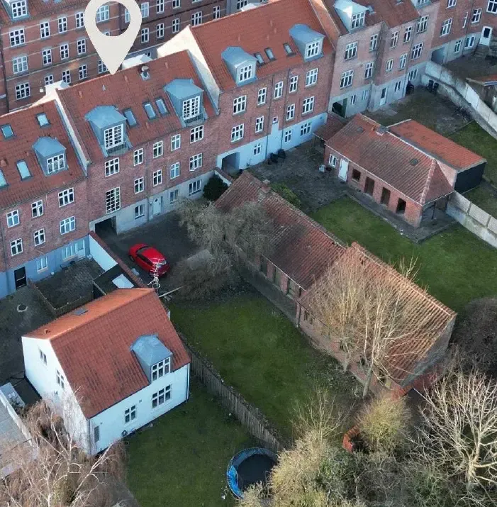 Vue aérienne - Charming 5-Room Apartment in Randers C