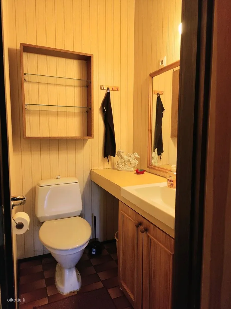 Salles de bain - Spacious Apartment with Sauna in Kuusankoski