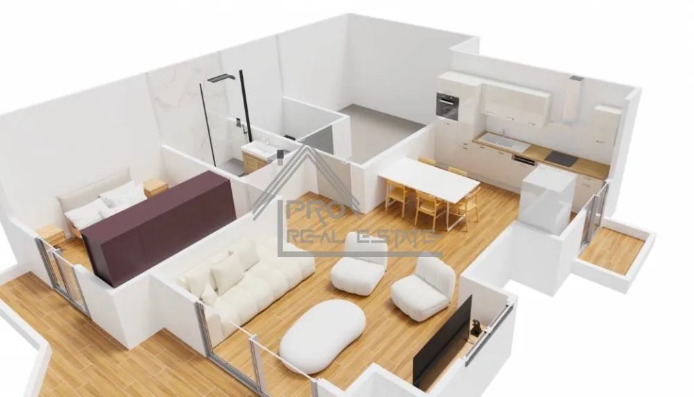 Floor Plan - Apartment with Balcony in New Ionian Centre
