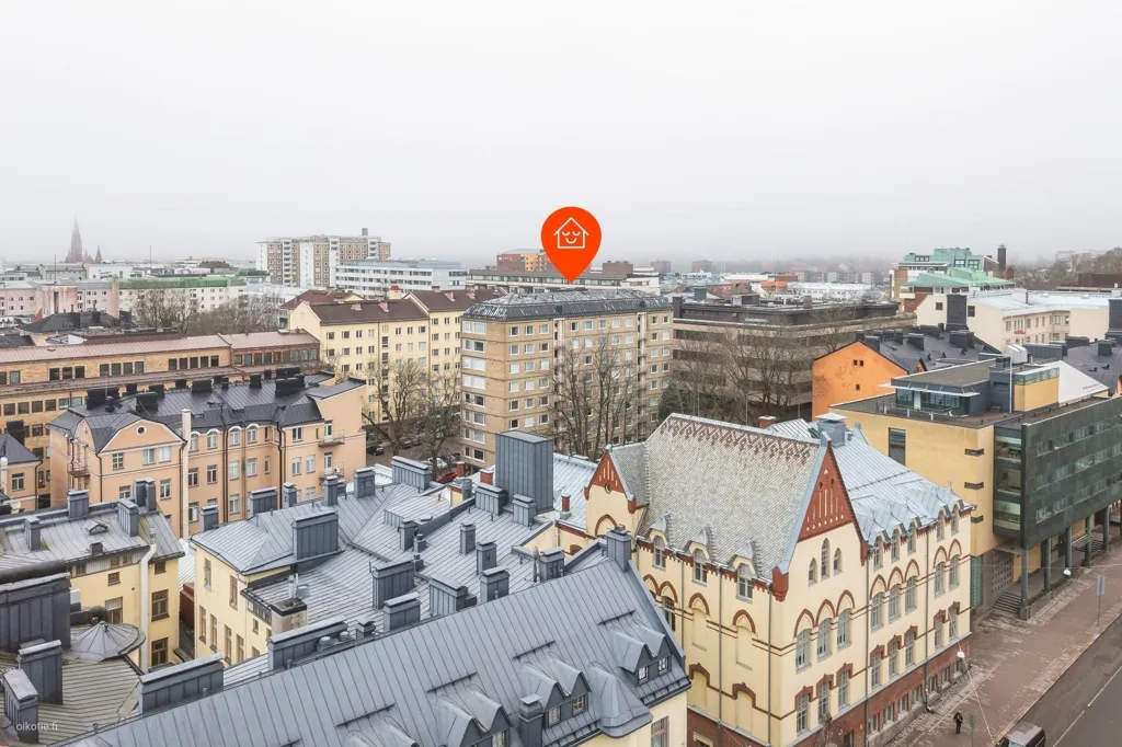Vista aerea - City Centre Flat with Courtyard View in Turku