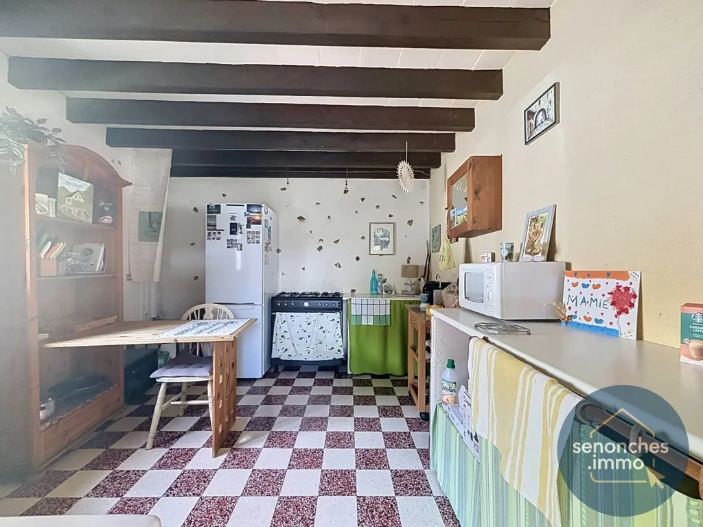 Kitchen - Longère with Garden in Saintigny, Perche