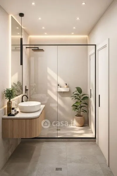 Bathrooms - Luxury Apartment with Terrace in Matera